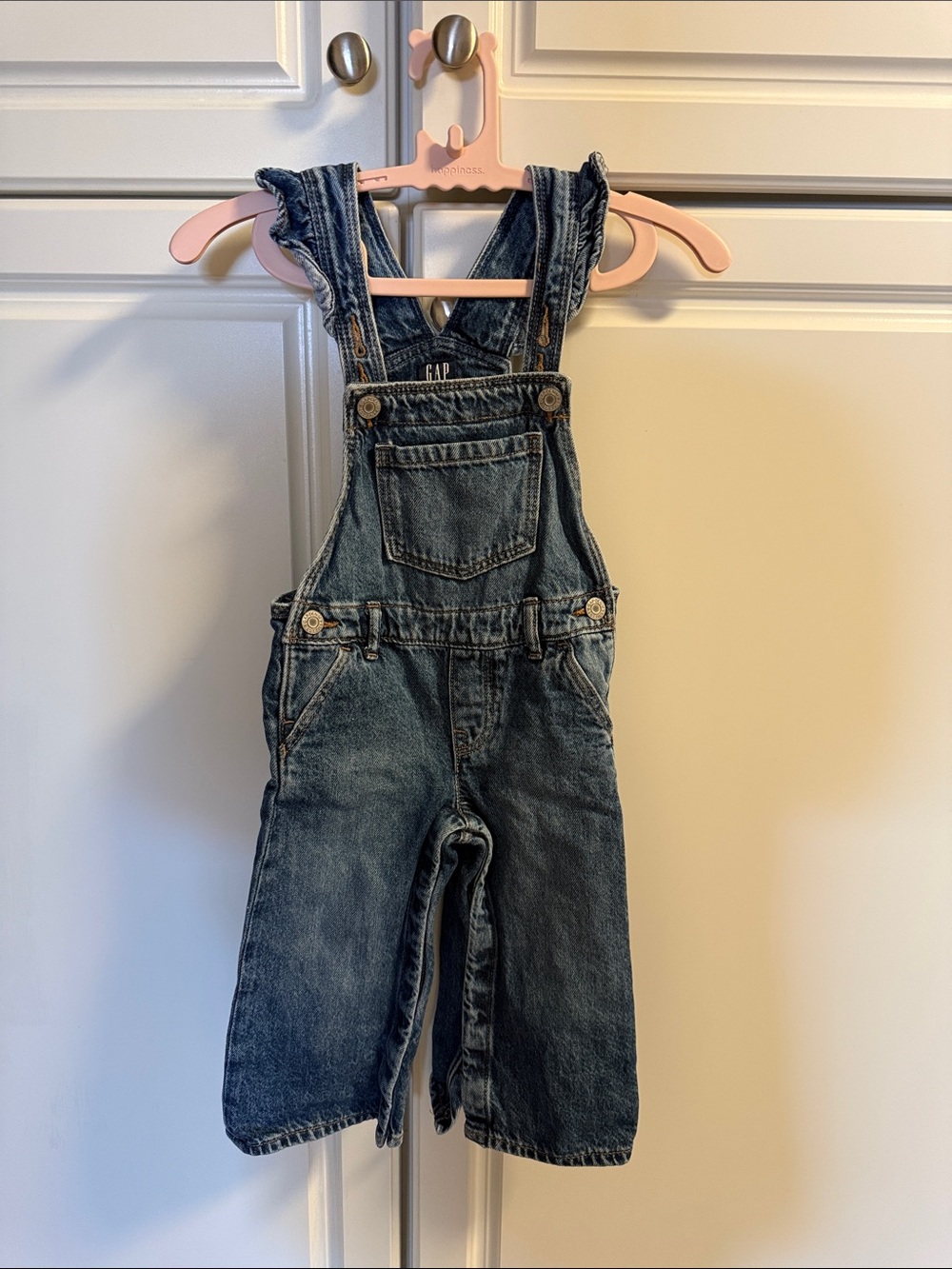GAP Dark Wash Denim Overalls for Kids
